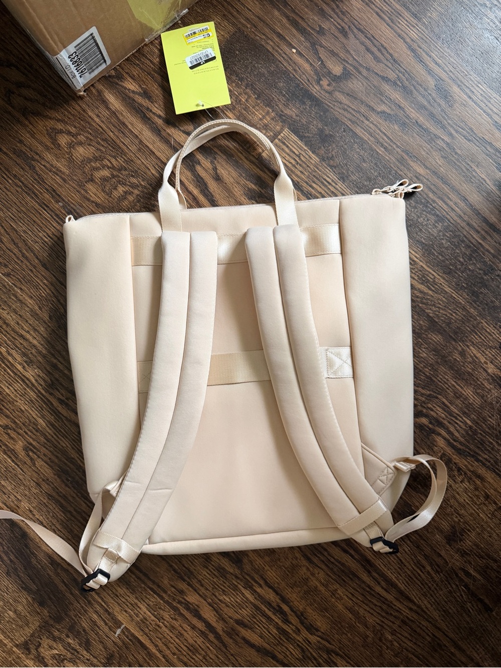 all in motion Cream Convertible Tote Backpack - Picture 2 of 3